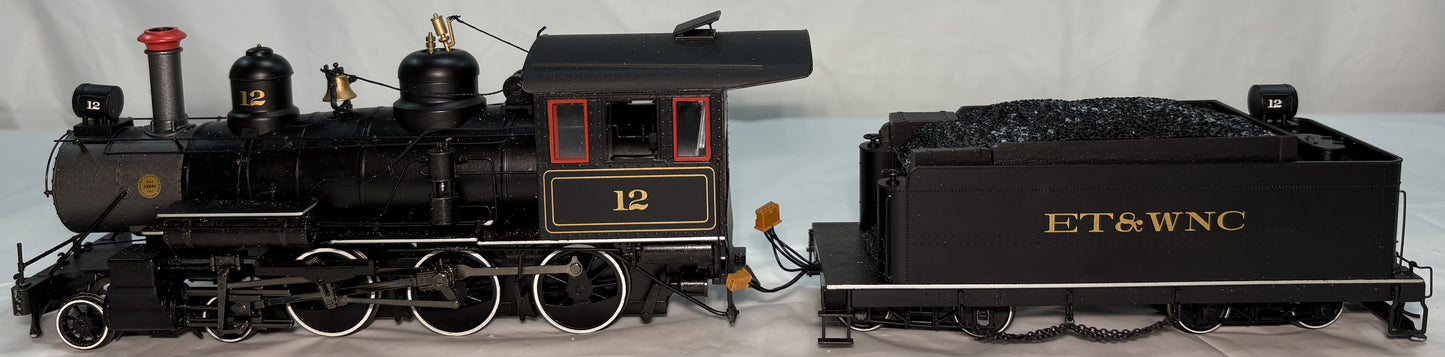 Bachmann Spectrum 28904 On30 Eastern Tennessee & Western N Carolina 4-6-0 Steel Cab #12