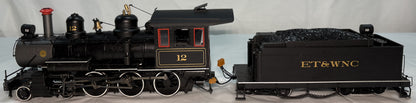 Bachmann Spectrum 28904 On30 Eastern Tennessee & Western N Carolina 4-6-0 Steel Cab #12