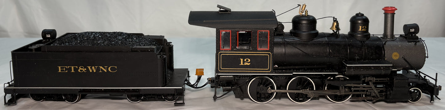 Bachmann Spectrum 28904 On30 Eastern Tennessee & Western N Carolina 4-6-0 Steel Cab #12