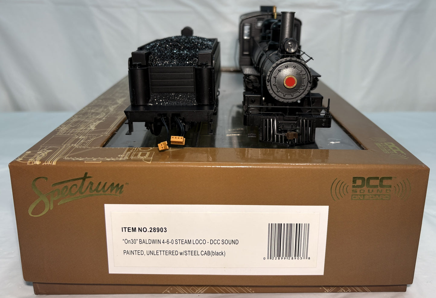 Bachmann Spectrum 28903 On30 Painted & Unlettered 4-6-0 Steel Cab w/Sound & DCC