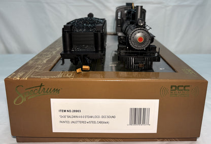 Bachmann Spectrum 28903 On30 Painted & Unlettered 4-6-0 Steel Cab w/Sound & DCC