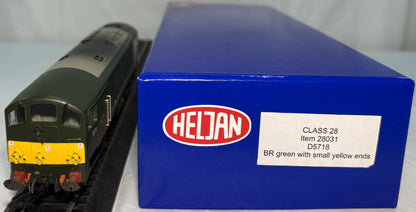 Heljan OO Gauge Class 28 Metro-Vick, Code 28031, Green, DCC Sound Fitted, Weathered