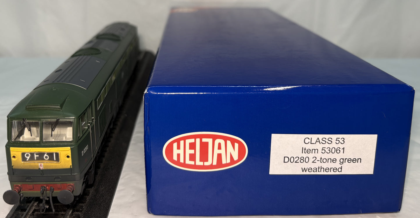 Heljan OO 53061 Class 53 'Falcon' 2-Tone Green Weathered