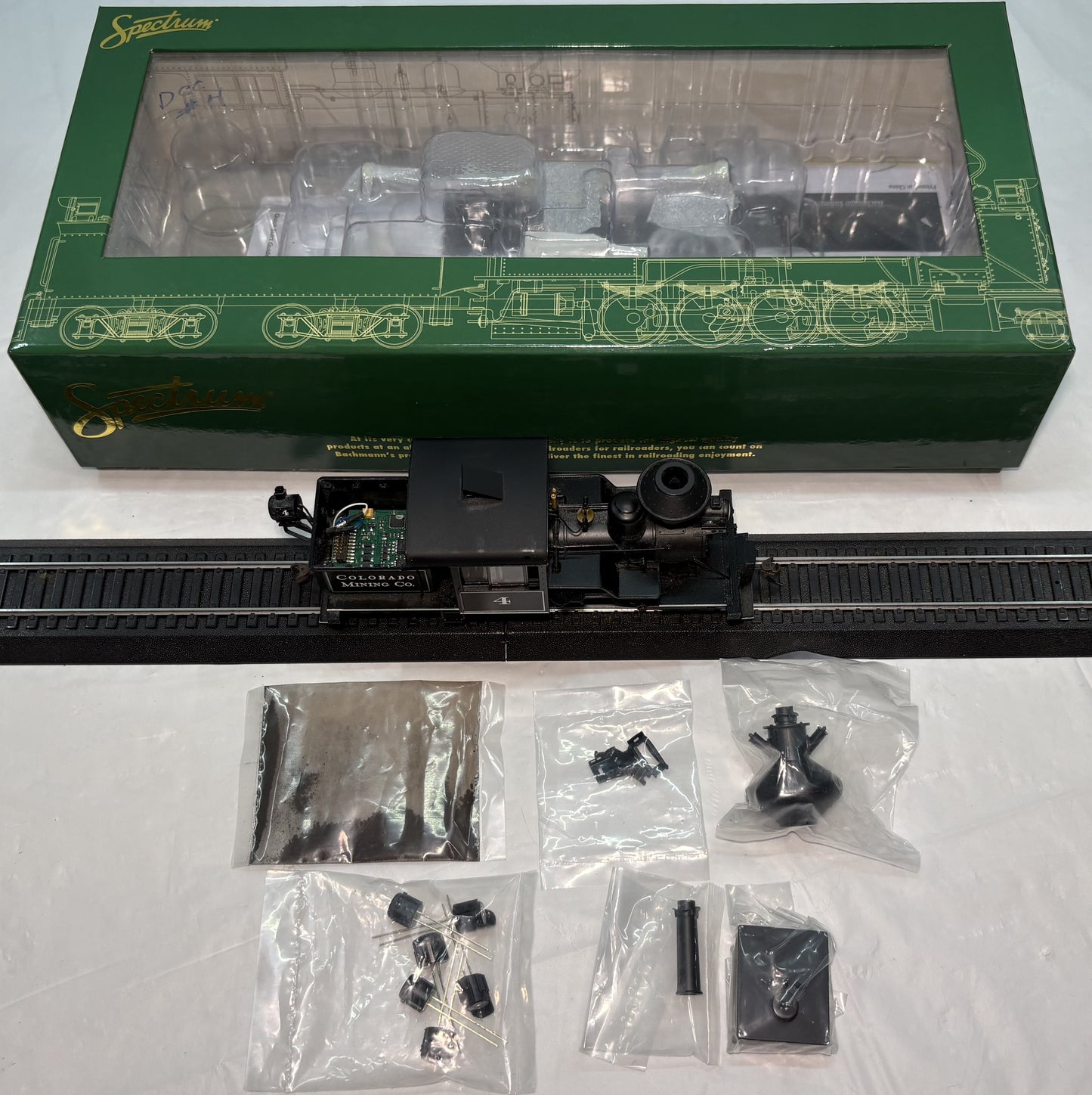 Bachmann Spectrum 28801 On30 2-Truck Stearns Heisler Steam DCC