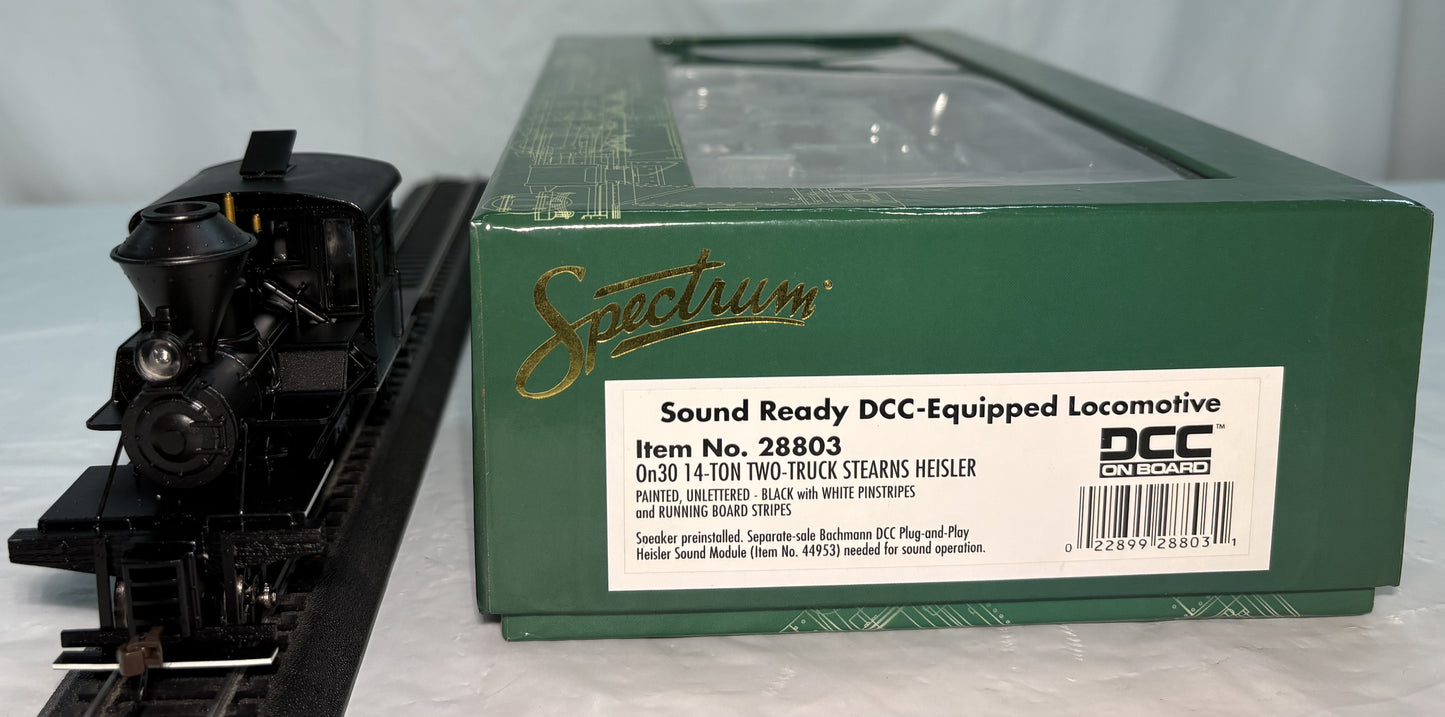 Bachmann Spectrum 28803 On30 2-Truck Stearns Heisler Steam DCC