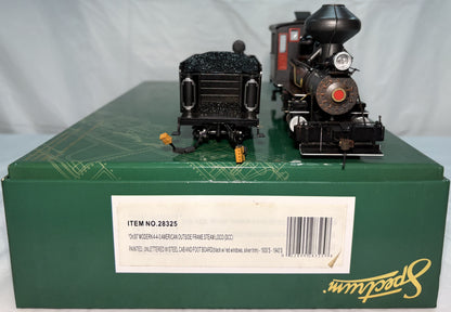 Bachmann Spectrum 28325 On30 Painted & Unlettered 4-4-0 Steam Locomotive w/DCC