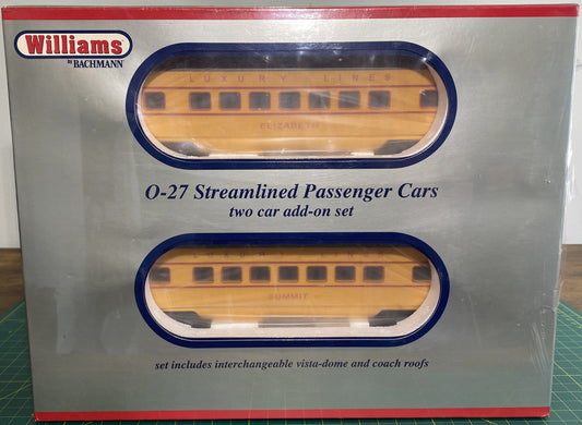 Williams 43247 Streamliner 2 Car Add-on Set UP Anniversary