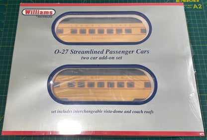 Williams 43247 Streamliner 2 Car Add-on Set UP Anniversary