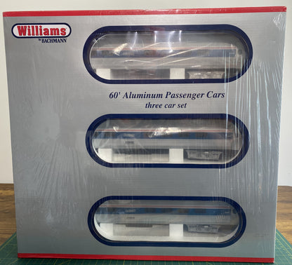 Williams 43502 Amtrak Phase IV 60' Amfleet 3 Car Coach Set