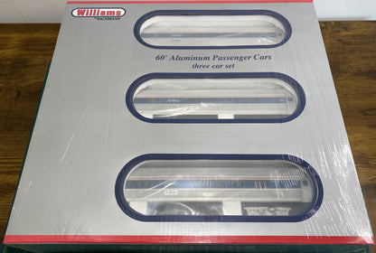 Williams 43502 Amtrak Phase IV 60' Amfleet 3 Car Coach Set
