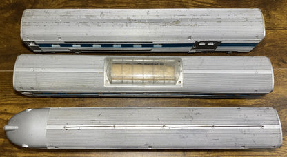 American Flyer #660, #661, #662 and #663 Blue Passenger Cars