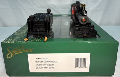 Bachmann Spectrum 28762 On30 Colorado Mining Co. 2-6-6-2 Steam Loco #46 DCC