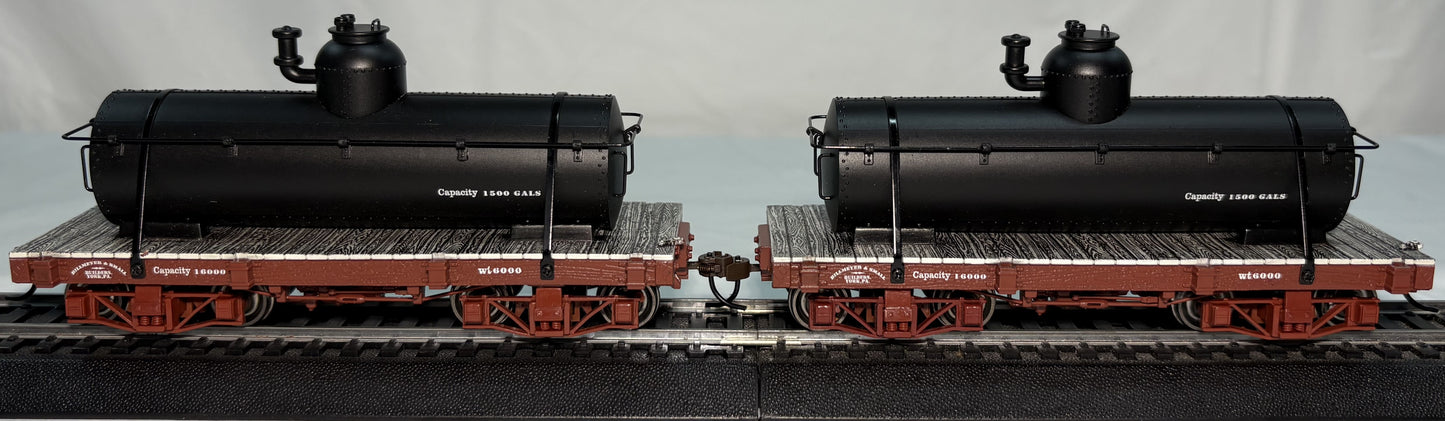 Bachmann Spectrum 26522 On30 18' Black Tank Car (Set of 2)