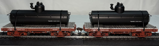 Bachmann Spectrum 26522 On30 18' Black Tank Car (Set of 2)