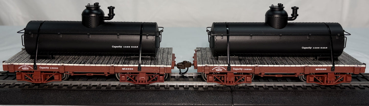 Bachmann Spectrum 26522 On30 18' Black Tank Car (Set of 2)