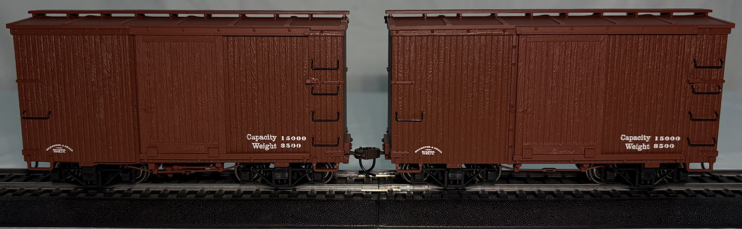 Bachmann Spectrum 26501 On30 Data Only Oxide Red 18' Wood Box Car (Set of 2)