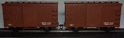 Bachmann Spectrum 26501 On30 Data Only Oxide Red 18' Wood Box Car (Set of 2)