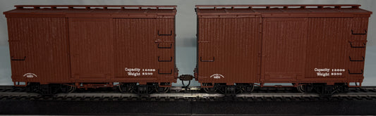 Bachmann Spectrum 26501 On30 Data Only Oxide Red 18' Wood Box Car (Set of 2)