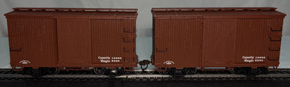 Bachmann Spectrum 26501 On30 Data Only Oxide Red 18' Wood Box Car (Set of 2)