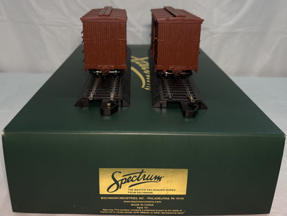 Bachmann Spectrum 26501 On30 Data Only Oxide Red 18' Wood Box Car (Set of 2)