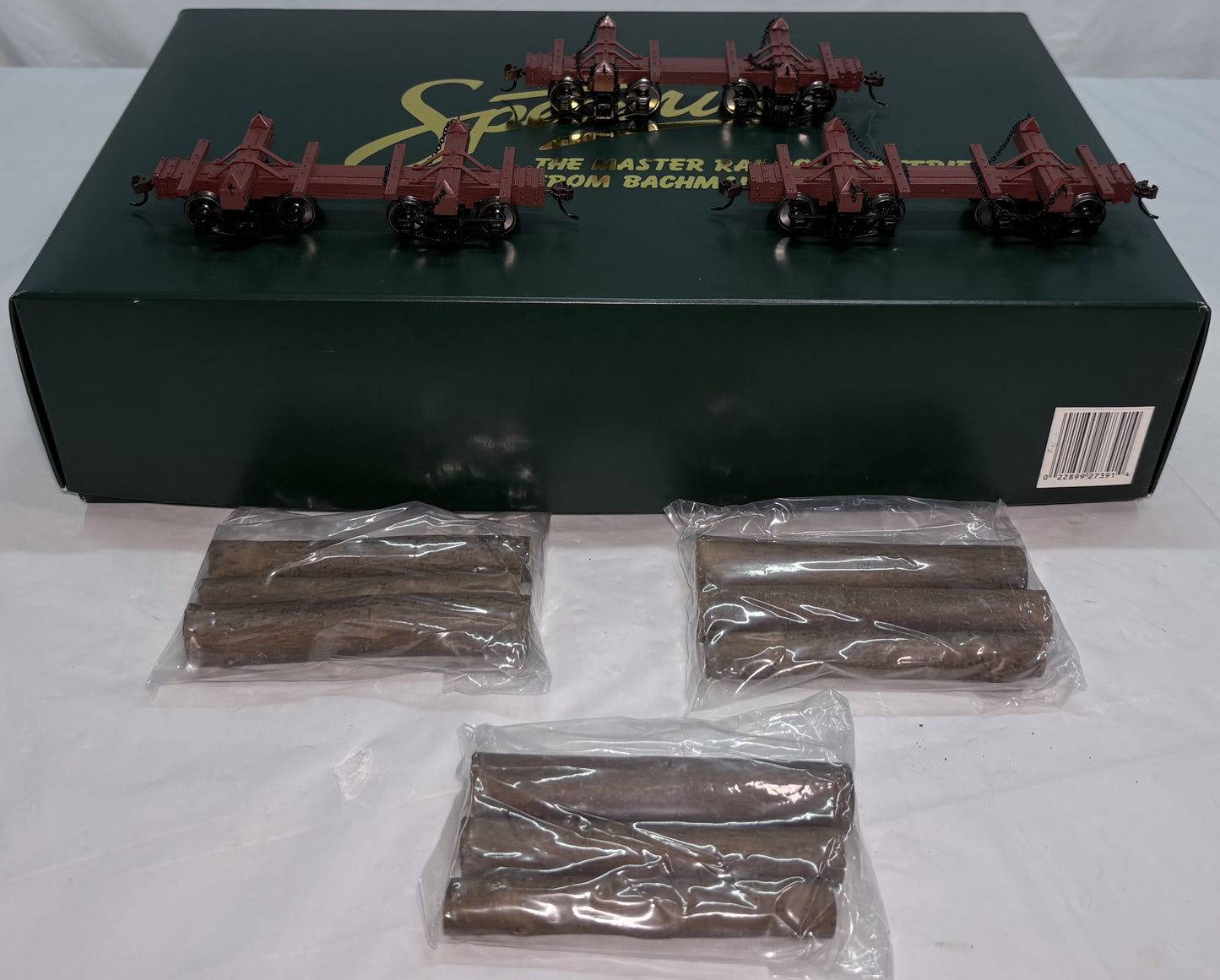 Bachmann Spectrum 27391 On30 Scale Skeleton Log Car Set with Logs