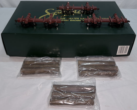Bachmann Spectrum 27391 On30 Scale Skeleton Log Car Set with Logs