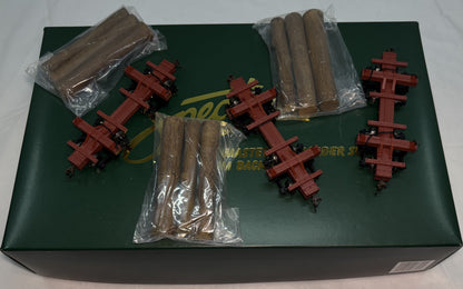 Bachmann Spectrum 27391 On30 Scale Skeleton Log Car Set with Logs