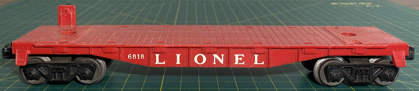 Lionel Post War 6818 Flat Car w/out Transformer