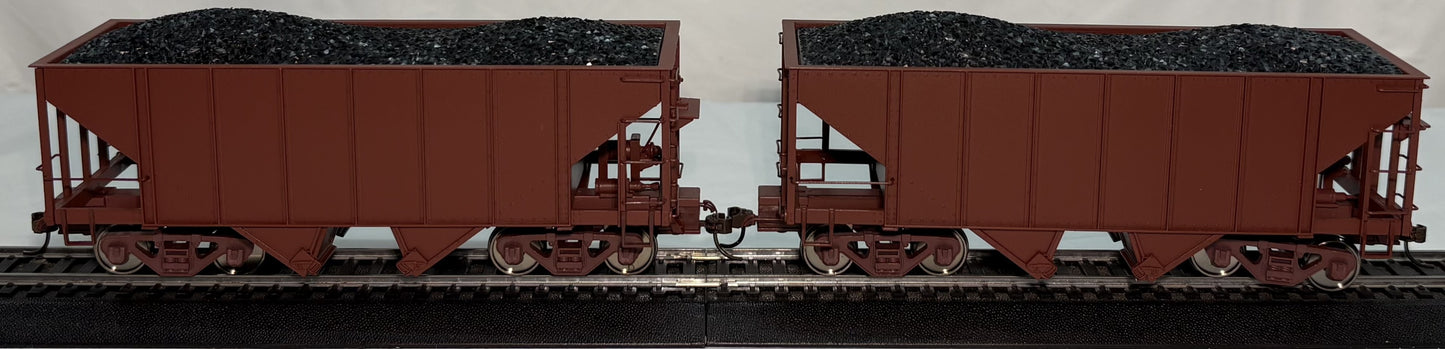 Bachmann Spectrum 27999 On30 Painted & Unlettered 2-Bay Steel Hopper (Oxide Red)
