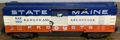 American Flyer #982 State of Maine Box Car