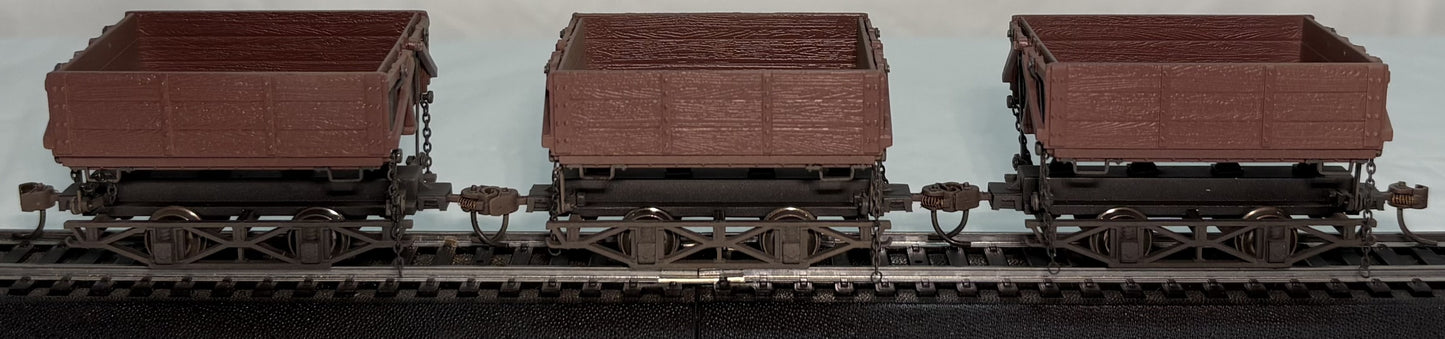 Bachmann Spectrum 29801 On30 Wood Side Logging & Mining Dump Cars 3 Cars