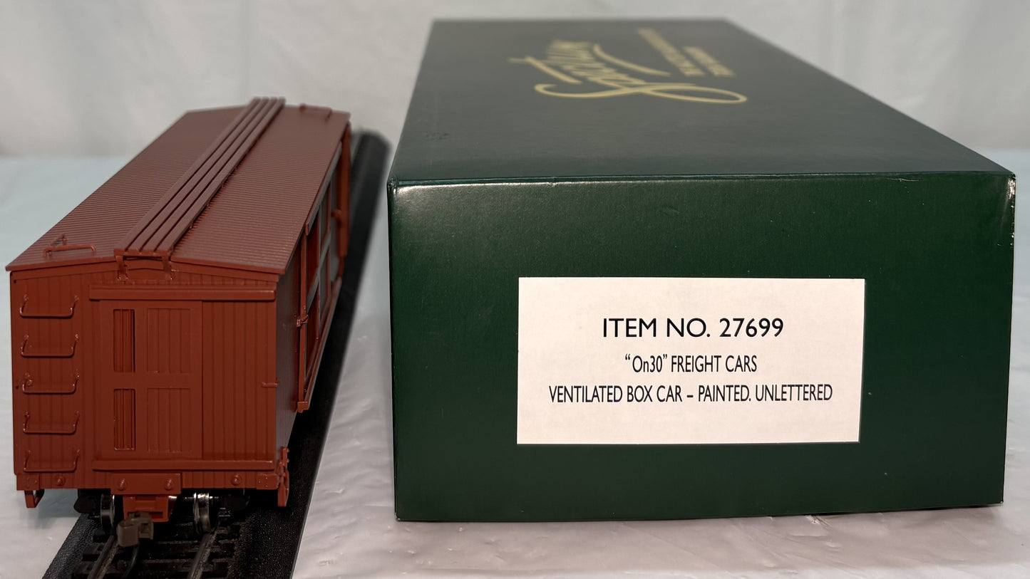 Bachmann Spectrum 27699 On30 Gauge Painted & Unlettered Ventilated Box Car
