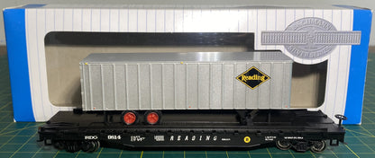 Bachmann 16704 Silver Series HO Flat Car W/Piggyback Trailer Reading