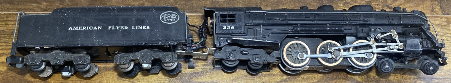 American Flyer #326 Large Motor Steam Locomotive and Tender