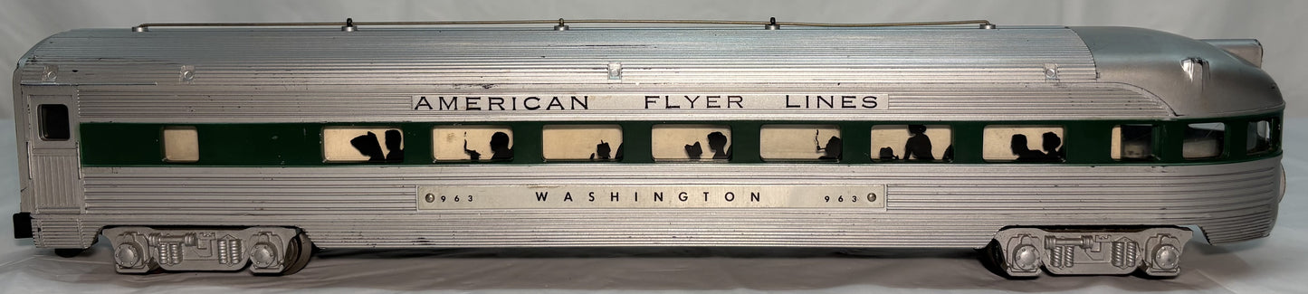 American Flyer 963 Passenger Cars, Green