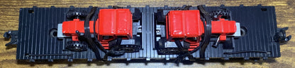 American Flyer Flatcar with Two Die-Cast Farm Tractors