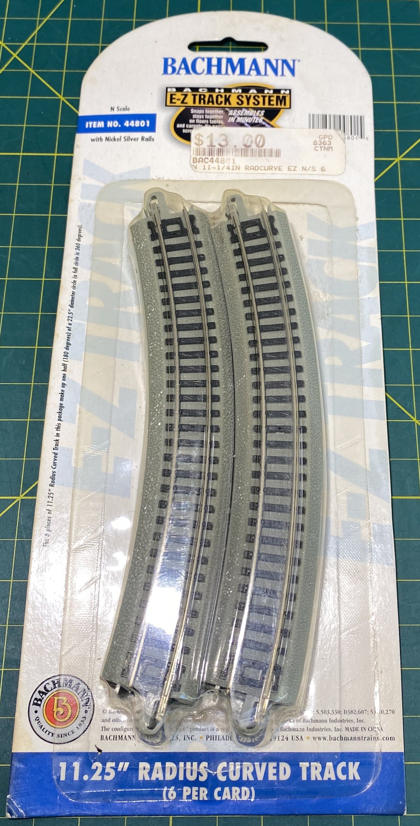 Bachmann 44801 N Gauge 11.25" Radius Curved
