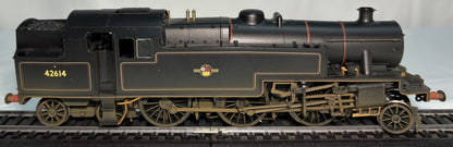 Hornby R3021A Class 4P Stanier 2-6-4T 42614 in BR black with late crest - weathered
