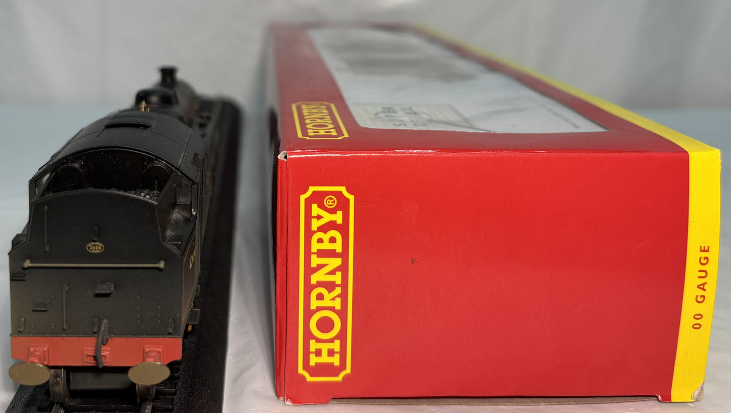 Hornby R3021A Class 4P Stanier 2-6-4T 42614 in BR black with late crest - weathered