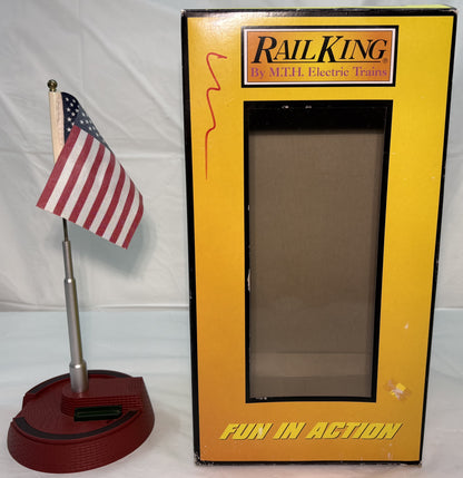 MTH 30-9074 O Scale RailKing American Flagpole/Flag