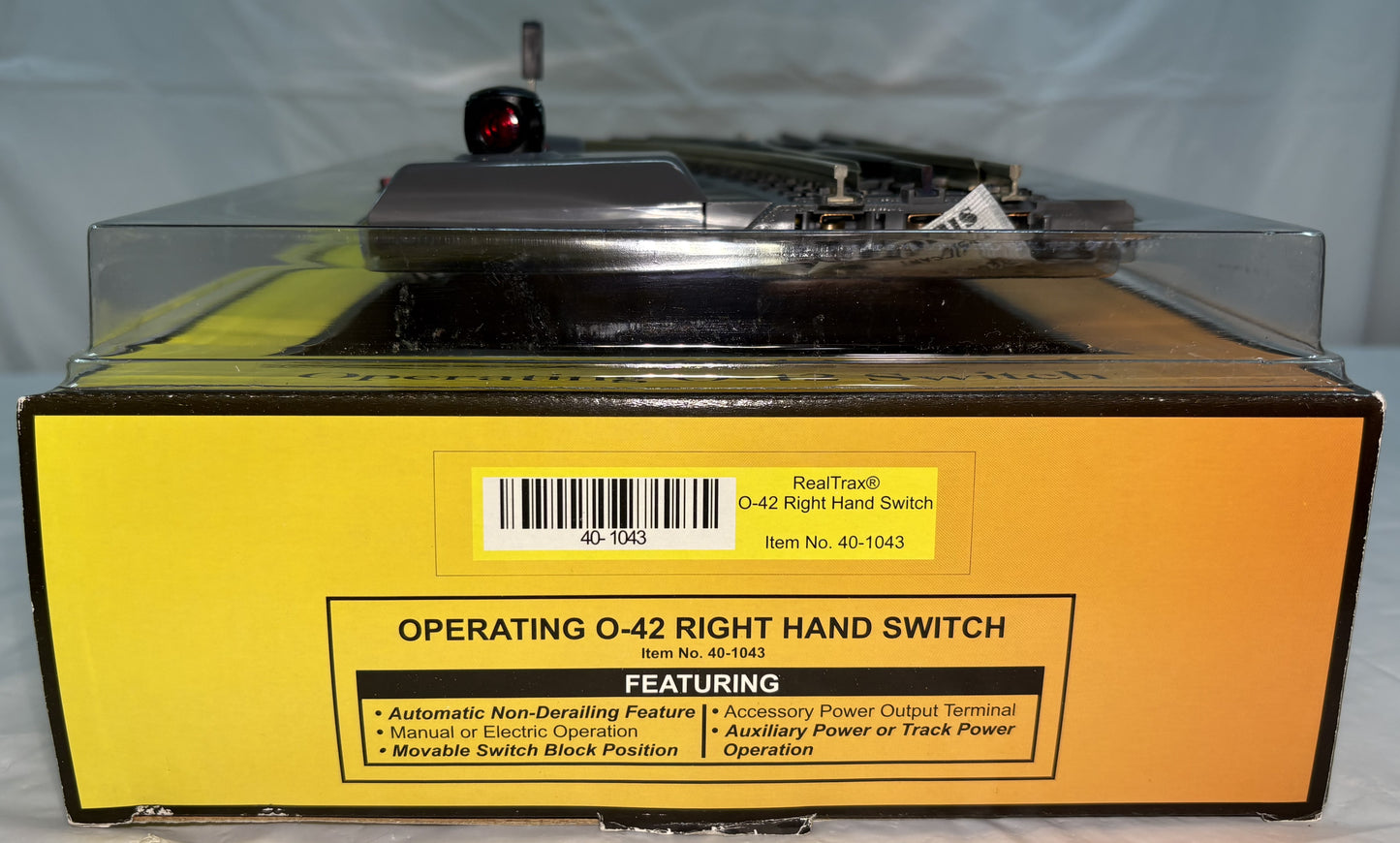 MTH 40-1043 O Gauge RealTrax O-42 Switch RH