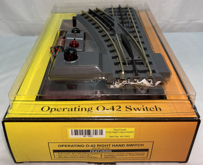 MTH 40-1043 O Gauge RealTrax O-42 Switch RH