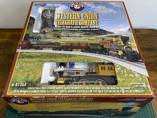 Lionel 6-81264 Western Union LionelChief Telegraph Steam Freight Set