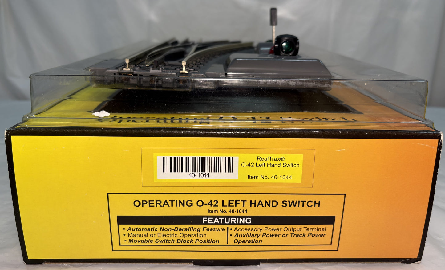 MTH 40-1044 O Gauge RealTrax O-42 Switch (LH)