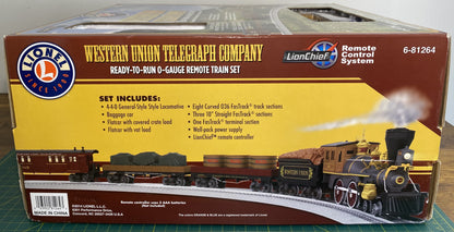 Lionel 6-81264 Western Union LionelChief Telegraph Steam Freight Set