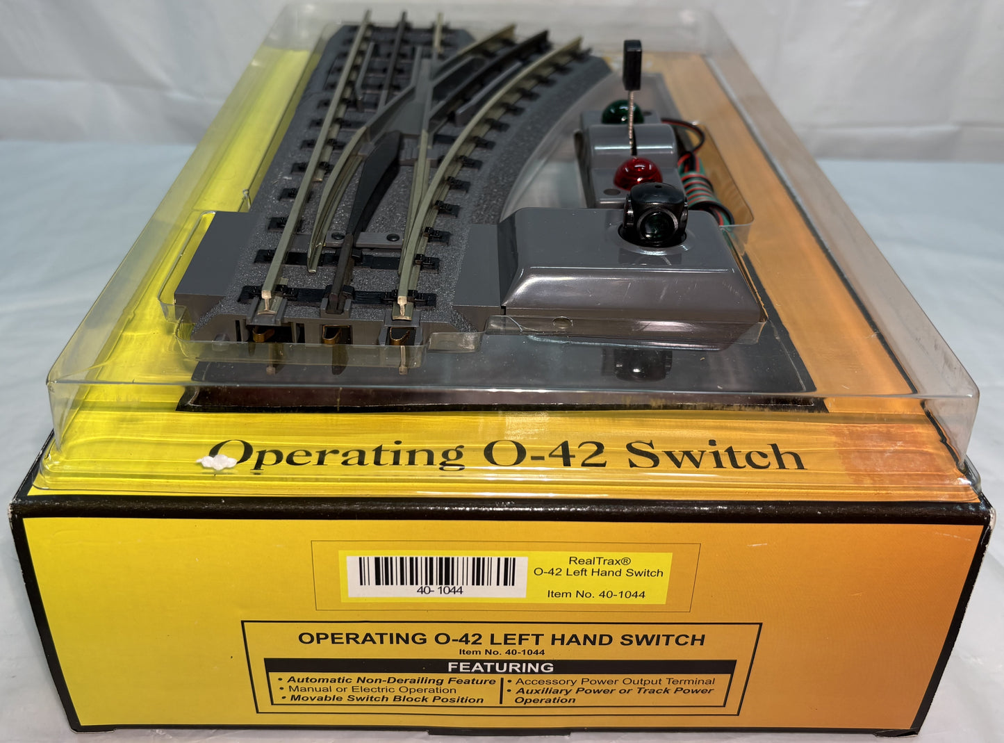 MTH 40-1044 O Gauge RealTrax O-42 Switch (LH)