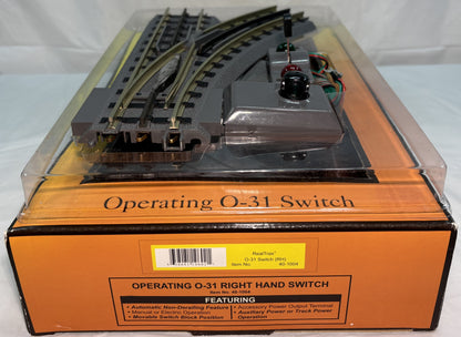MTH 40-1004 O Gauge RealTrax O-31 Switch (RH)