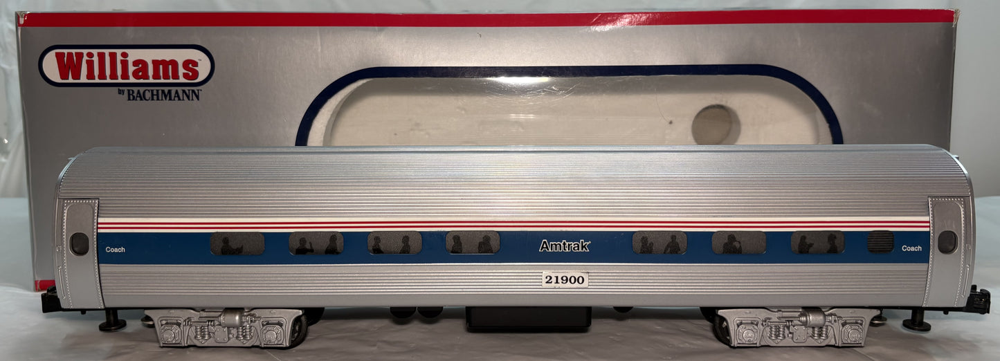 Williams 21900 O Gauge 60’ Amtrak Amfleet Passenger Cars
