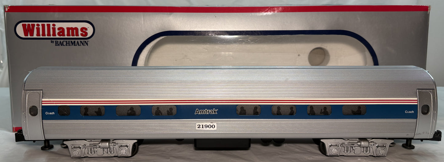 Williams 21900 O Gauge 60’ Amtrak Amfleet Passenger Cars