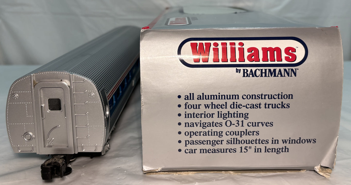 Williams 21900 O Gauge 60’ Amtrak Amfleet Passenger Cars